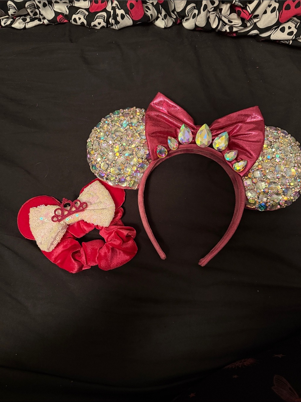 Sparkle Mouse Ear Headband & Scrunchie Set - Pink